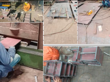 Fabrikasi Pipe Clam Shoe - Proyek Steel Fabrication & Construction PT Naga Raya Teknik di Cilegon, Banten