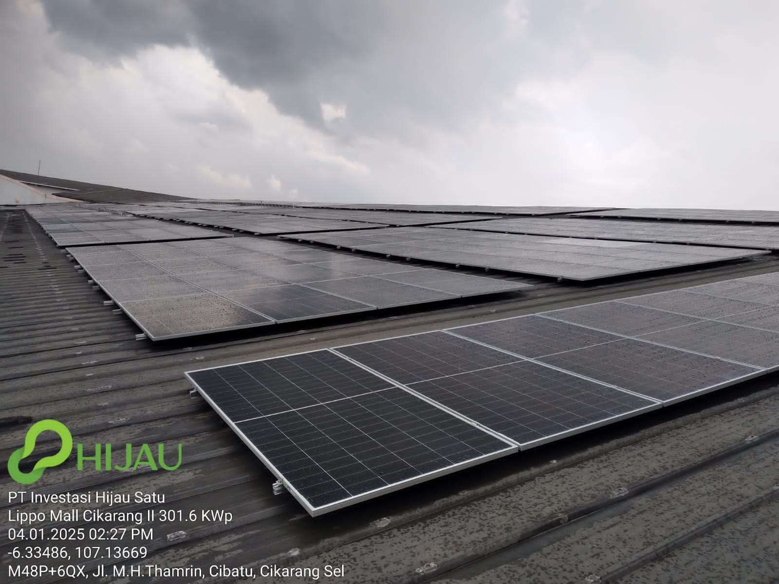 SOLAR PANEL 301.60 kWp - Proyek PT. Investasi Hijau Satu di Lippo Mall Cikarang & Plaza Kramat Jati oleh PT Naga Raya Teknik